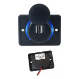 Usb Dual Cargador Sobrepuesto Autos 3.1a Con Luz Led