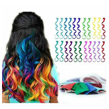 18pcs 22 inch Recto De Color Clip En Extensiones De Pelo Sin