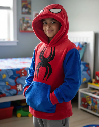 Sudadera Suéter Disfraz, Spiderman Infantil Suave Niño