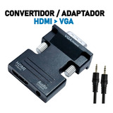 Adaptador Convertidor Hdmi A Vga - Hdmi Hembra / Vga Macho