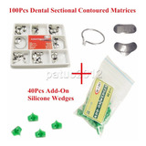 Kit Matrices Dental Contorneadas 100 Unid + 40 Gomitas