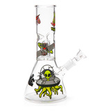 Bong De Vidro Ice Percolator 20cm Squadafum Para Ervas Secas