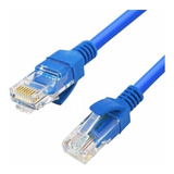 Cabo De Rede Rj45 20m Ethernet Patch Cord Cat5e Azul 20 Mt