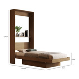 Cama Articulada De Solteiro 198x96x194 Cm 105278 Castanho