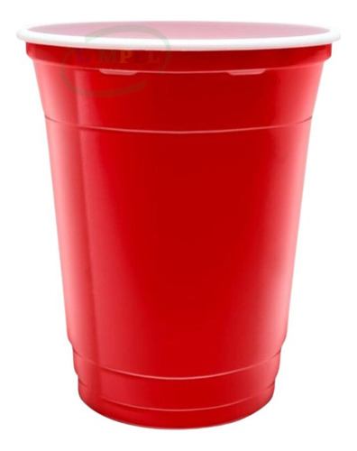 50 Copo Americano 440ml Red Cup Festa Beer Pong Vermelho