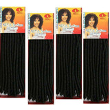 Kit 4 Cabelo Cochet Braid Original Nina Softex + Agulha Orig