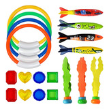 19 Pcs Diving Toys Underwater Swimming Pool Sinking