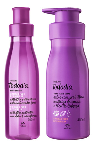 Natura Ameixa Flor De Baunilha Kit Hidratante E Body Splash