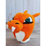 Gorro Dragón Charizard Crochet Pokemon Anime