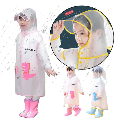 Poncho Impermeable Capa Lluvia Niño Colegio Kinder Escuela