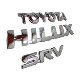 Insignia Emblema Toyot.hilux Srv Porton Trasero Cromado