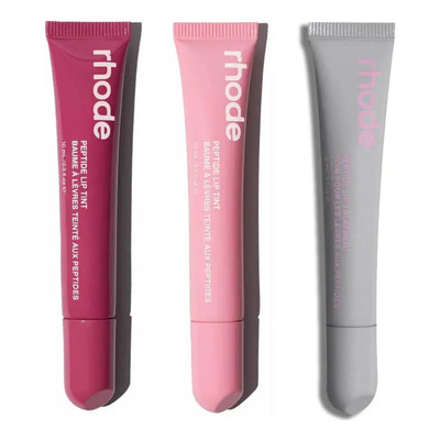 Bálsamo de Labios con Péptidos Rhode: Pack de 3 Colores Raspberry, Ribbon y Vanilla | MercadoLibre