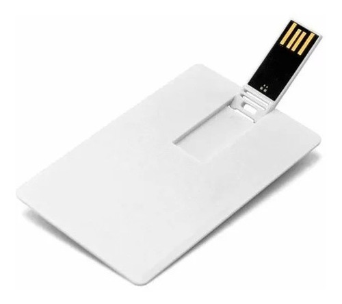 Pen Drive Cartão 32gb Para Personalizar (pen Card) - 1 Unid Cor Branco