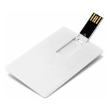 Pen Drive Cartão 32gb Para Personalizar (pen Card) - 1 Unid Cor Branco