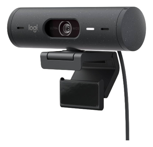 Webcam Full Hd Logitech Brio 500 Fhd 1080p Hdr  - Grafite