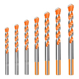  Brocas Hss 7 Pcs Carburo Para Metal Concreto Vidrio Mármol