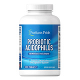 Probiótico Acidophilus 250 Tabletes Puritans Pride Importado