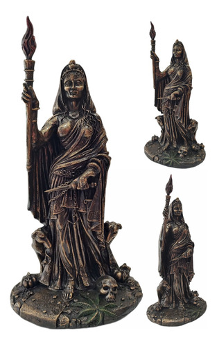 Bruja Hecate Wicca Triple Diosa Celta En Fina Resina 