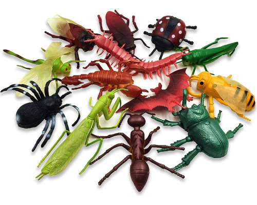 13pcs Bugs Brinquedos Brinquedos Grandes Insetos Realistas