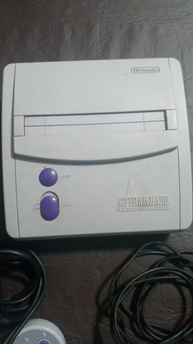 Snes Super Nintendo Jr Con Joystick Y Accesorios Originales