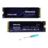 Ediloca En600 Pro Ssd 2tb Pcle 3.0x4, Nvme M.2 2280, Hasta 3