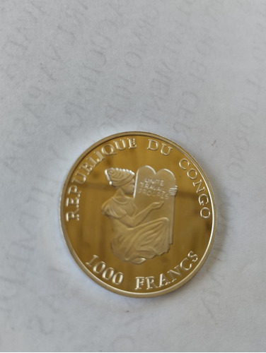 Moneda De Plata República Del Congo Conmemorativa Fifa 1990