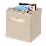 2 Cajas Plegables Grandes Beige Para Closet Baño 28cm X26.5