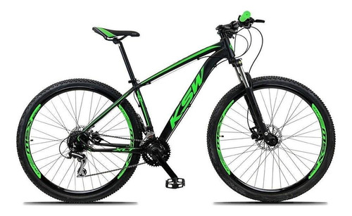 Bicicleta Aro 29 Ksw 27v Shimano Freio Hidraulico E Trava/k7