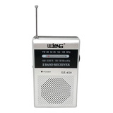 Rádio De Bolso Amfm Prateado Le650-lelong-fone Ouvido