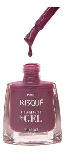 Esmalte Diamond Gel Veludo Rosé 9,5 Ml Risqué