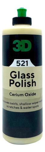 Glass Polish 3d Pulimento Para Cristales 16oz 