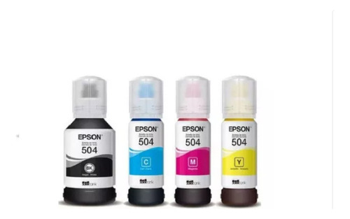 Kit 4 Refil Para Epson T504 L4150 L4160 L4260 L6161 L6171