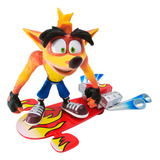 Figura Crash Bandicoot Muñeco Crash Skate Crash Patineta