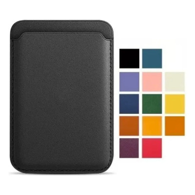 Cartera Wallet Billetera Tarjetero Para iPhone Magsafe Color Negro | MercadoLibre