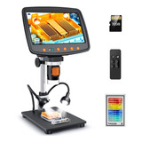 Leipan Microscopio Digital Con Pantalla Lcd De 7 Pulgadas, M