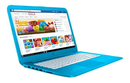 S/e Laptop Hp Stream 14 Intel 64gb Ssd 4gb Ram Azul