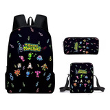 Mochila Escolar Nika Lufei Para Niños De 1º Y 2 Años, Para N Color Nica Luffy-large Size (same Style With Schoolbag Pencil Case Cool Ribbon)