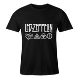 Playera Negra, Hombre, Rock. Led Zeppelin