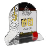 Calendario De Adviento De Ramadán, Placa Decorativa Plata