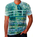 Camisa Camiseta Personalizada Claude Monet Pintor Francês 05