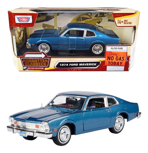 Ford Maverick 1974 A Escala Clasico Motor Max 1/24 Yll