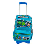 Mochila De Carrito Minecraft Chenson Primaria Extra Resistente 6