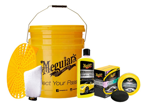 Kit Meguiars Limpieza Lavado Y Encerado Premium + Regalo