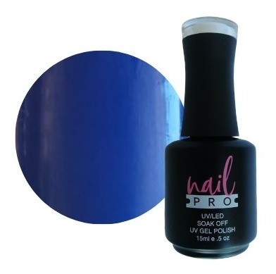 Esmaltes Permanente Nail Pro Colección Azules 15ml