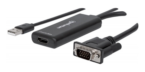 Convertidor Manhattan Video Vga+audio Usb A Hdmi 152426