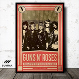 Cuadros Decorativo Mdf - Guns And Roses Pop Art - Exclusivo