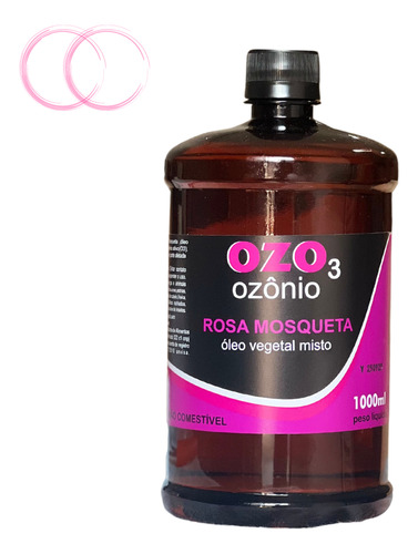  Óleo Rosa Mosqueta Ozonizado C Ozônio 1l Forte Anti Rugas