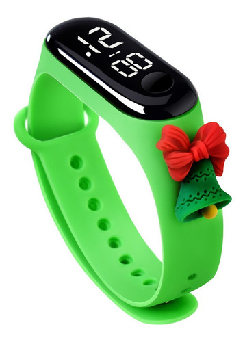 2pcs Flor Verde Moda Led Reloj Digital Lujo Luz Tou