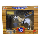 Cavalo De Brinquedo Spirit Kit Estábulo Fazendinha Toyng