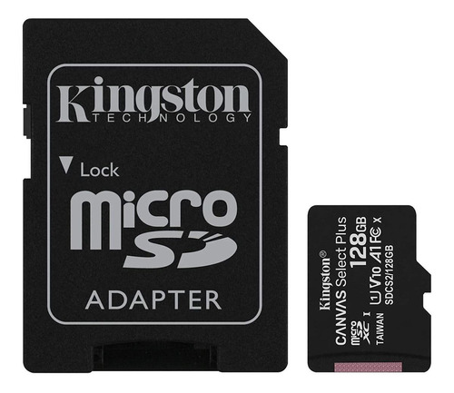 Cartão De Memória Kingston Com Adaptador Sd 128gb